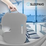 Sleepavo Pink Memory Foam Seat Cushion for Office Chair - Cooling Gel Pillow for Sciatica Coccyx Back Tailbone & Lower Back Pain Relief - Chair Pad for Lumbar Support in Office Desk, Car & Airplane - Image 5